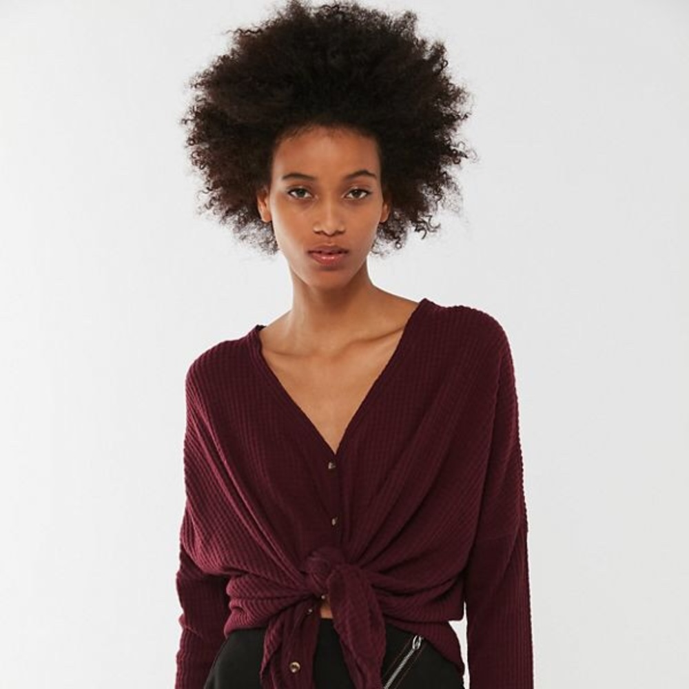 Urban outfitters Jojo oversized thermal tee